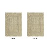 Lux Premium 100% Cotton Tufted Solid Reversible 2 PC Bath Rug Set – Ultra-Soft, Water-Absorbent, Durable, Machine Washable Bathroom Rug - 2 of 4