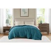 Soft Cozy Throw Blanket for All Seasons, Lightweight 100% Polyester Microfiber Bed Blanket, Teal, King - 2 of 4