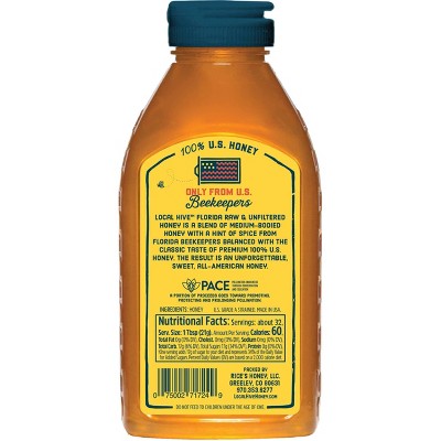 LOCAL HIVE Florida Raw & Unfiltered Honey - 24oz