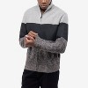 CULTURA Men's Full Zip Mock Neck Sweater With Fleece Lining - 3 of 4