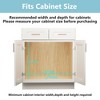 LOVMOR 2 Tier Pull Out Cabinet Organizer 25½" W x 21½" D, Slide Out Drawers with Wooden Handle, Sliding Shelves Organization - 4 of 4