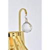 Elegant Lighting Toureg 3 light Gold Wall Sconce Clear Royal Cut Crystal - 3 of 4
