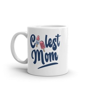 Crazy Dog T-Shirts Coolest Mom Popsicles Mug Cute Mother's Day Ice Cream Freeze Pop Graphic Novelty Coffee Cup-11oz - 1 of 4
