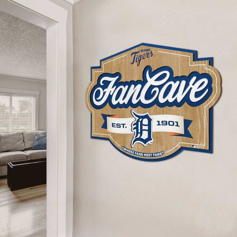 MLB Detroit Tigers Fan Cave Sign, 3 of 5