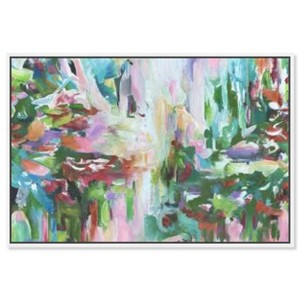 Art Remedy Vision of Greens Green Abstract Wall Art Framed - 1 of 4
