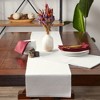 Design Imports Light Gray Eco-Friendly Chambray Fine Ribbed Table Runner 13X72 Inches - 2 of 4