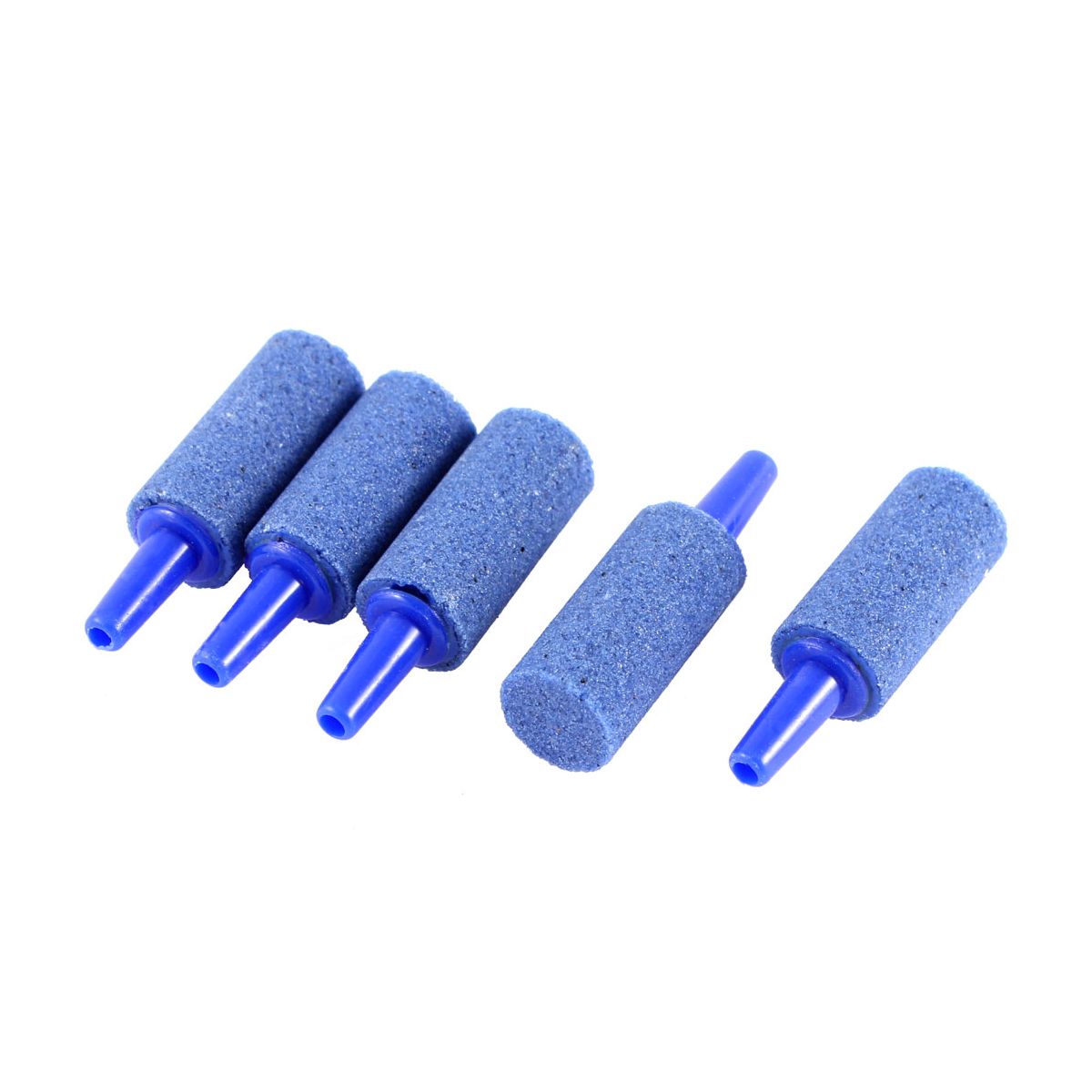 Unique Bargains 3mm Tube Dia Cylindrical Shape Air Stone Blue for Aquarium 5 Pcs