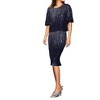 Women's Sequin Bubble Sleeve Top - SKIES ARE BLUE - 2 of 4