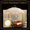 LAGarden 6 Ft Patio Umbrella Replacement Canopy Top Cover Jazz Age Beige with gold tassel Ivory with gold tassel - 2 of 4