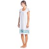 Casual Nights Women's Cap Sleeves Floral Lace Nightgown - 2 of 4