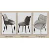PAGED Luxury Velvet Dining Chairs Modern Dining Room Chairs with High Rebound Seat Cushion for Dining Room, Kitchen, Restaurant - 4 of 4