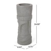 Okak Handmade Head Flower Planter for Indoor 9.5"x 9.5"x 24", Unique Plants Accent Face Flower Pot Stylish Plant Pots for Outdoor Graden - 4 of 4
