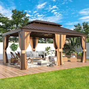 EROMMY 18 Ft. W X 12 Ft. D Aluminum Patio Gazebo - 1 of 4