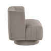 JUJABU Modern Swivel Accent Chair with Upholstered Fabric, Barrel Back, Comfortable Living Room Furniture - 4 of 4