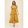 WEST K Women's Georgia Faux-Wrap Maxi Dress with High-Low Hem and Tie Waist - 2 of 4