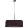 Cal 60W x 4 Lonoke Pendant Fixture with hardback Drum Shade, Plum, 22.00x24.00x24.00 (FX-3744-PUR) - 3 of 4