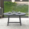 NicBex Mid-Century Wood Dining Table Round Extendable Dining Table for 4 to 6, for Meeting Room, Living Room - 3 of 4