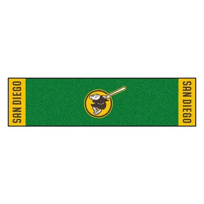 MLB San Diego Padres Swinging Friar 1.5'x6' Putting Mat - Green