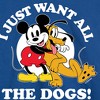 Men's - Disney - I Just Want All The Dogs Long Sleeve Graphic T-Shirt - 2 of 4