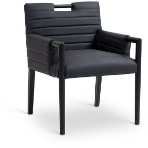 Meridian Furniture,Aimee Vegan Leather Dining Arm Chair - 1 of 4
