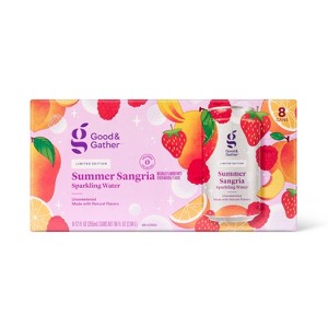 Summer Sangria Sparkling Water - 8pk/12 fl oz Cans Good & Gather™ - 1 of 4
