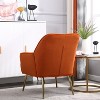 KTMBDW Modern Accent Chair with High Back and Mental Legs for Living Room, Bedroom - 4 of 4