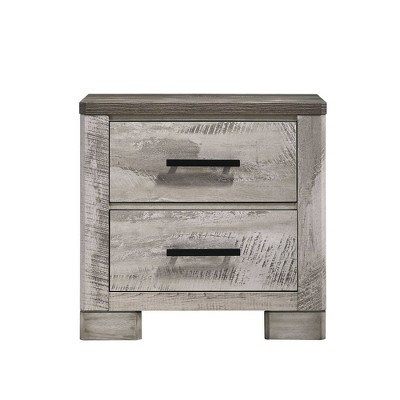 Adam 2 Drawer Nightstand Gray - Picket House Furnishings