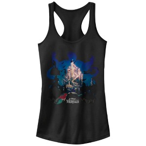 Juniors Womens The Little Mermaid Ursula Silhouette Racerback Tank Top - 1 of 4