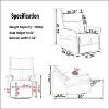 Swivel Nursery Rocking Chair,Glider Chair,Modern Rocking Swivel Recliner Chair for Bedroom - 3 of 4
