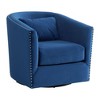 Picket House Furnishings Alba Swivel Chair Navy: Upholstered Accent, Modern Velvet, Living Room Furniture - image 2 of 4