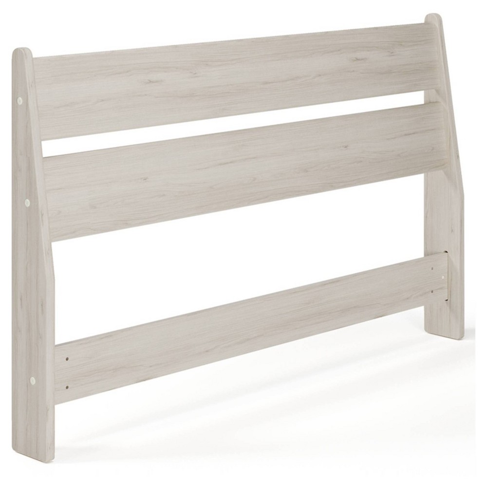 Photos - Bed Frame Ashley Full Socalle Panel Headboard Natural - Signature Design by : Chic Unupholstered Wood Grain 