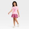 Girls' Short Sleeve Valentine's Day 'Candy Hearts' Oversized Graphic T-Shirt - Cat & Jack™ Pink - 4 of 4