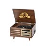 VICTOR VWRP-3700 Monroe Retro 8-in-1 Turntable Record Player and Entertainment Center with Bluetooth and Built in Speakers - Parent - 3 of 4