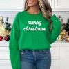 Simply Sage Market Women's Graphic Sweatshirt Merry Christmas Bold Cursive Words Puff Print - 2 of 4