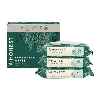 The Honest Company Adult Flushable Personal Wipes - 126ct