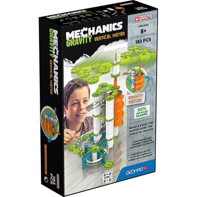 Geomag Mechanics Gravity Vertical Motor Recycled, 183 Pieces