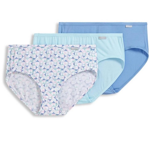 Jockey Women's Underwear Elance Hipster - 3 Pack, Sky Blue/Quilted  Prism/Minty Mist, 5 : : Clothing, Shoes & Accessories