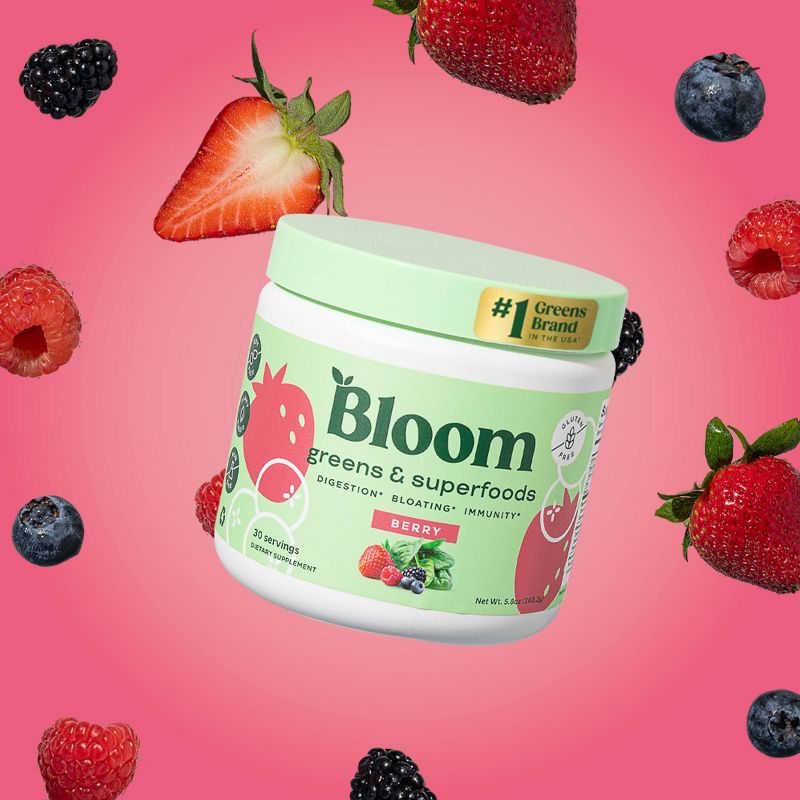 BLOOM NUTRITION Greens and Superfoods Powder - Berry, 3 of 18