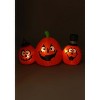 HalloweenCostumes.com  4' Inflatable 3-Pumpkins Lawn Decoration, Black/Purple/Orange - 4 of 4