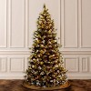 National Tree Company 7.5 ft. Glittery Pine Slim Tree with Clear Lights - 3 of 4