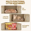 2-in-1 Cat Tree with Litter Box Enclosure, 66.9-Inch Tall Cat Condo, Multi-Level Perch & Scratching Posts for Cats - 4 of 4