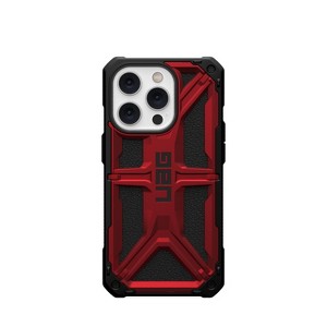 UAG iPhone 14 Pro Case Monarch Series, Premium Carbon Fiber/Leather Inlay - 1 of 4