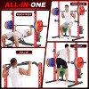 KRISRATE Adjustable Power Rack Squat Stand, Power Cage with 2 Pull Up Bars, 13-Level Strength Training Rack Smith Machine with Heavy-Duty Steel Frame - 4 of 4