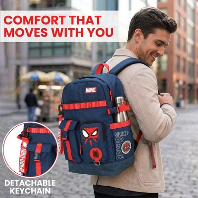 Spider-Man Classic Chibi Spider-Man 18.5” Adult Navy Backpack — фото 4
