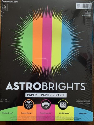 Astrobrights Colored Paper 8.5 x 11 24lb 100ct Glow