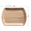 Smarty Had A Party 13" x 9" Rectangular Natural Palm Leaf Eco-Friendly Trays - 50 pcs - 3 of 4