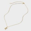 14K Gold Dipped Twisted Bubble Initial Necklace - A New Day™ Gold - 3 of 4