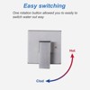 WOWOW Single Handle 1-Spray Shower Faucet 1.8 GPM with High Pressure Valve in Brushed Nickel - 3 of 4