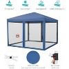 10 x 10 FT Pop Up Canopy, Party Tent with Mosquito Netting, Height Adjustable Instant Sun Shade, Portable Screen Shelter for Parties, Camping, Events - 4 of 4