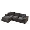 108'' Chenille Cloud Modular Sectional Sofas with High-Density Sponge Seat and Freely Combinable Design - 3 of 4